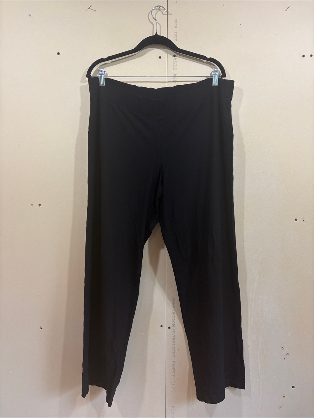 Eileen Fisher Black Pull On Trousers Size L